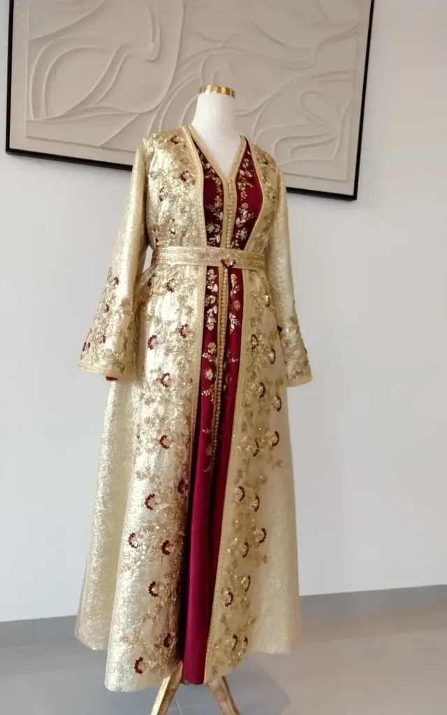 gold & red moroccan