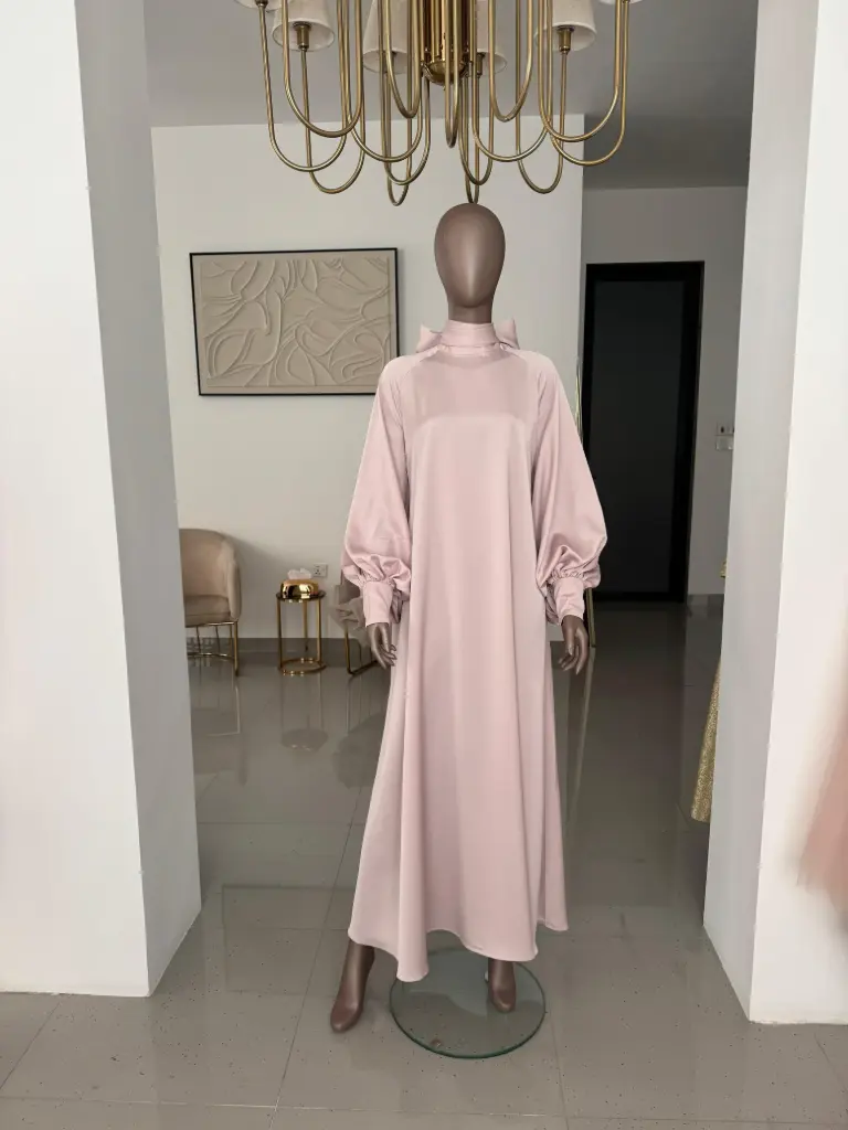 pink wide dress